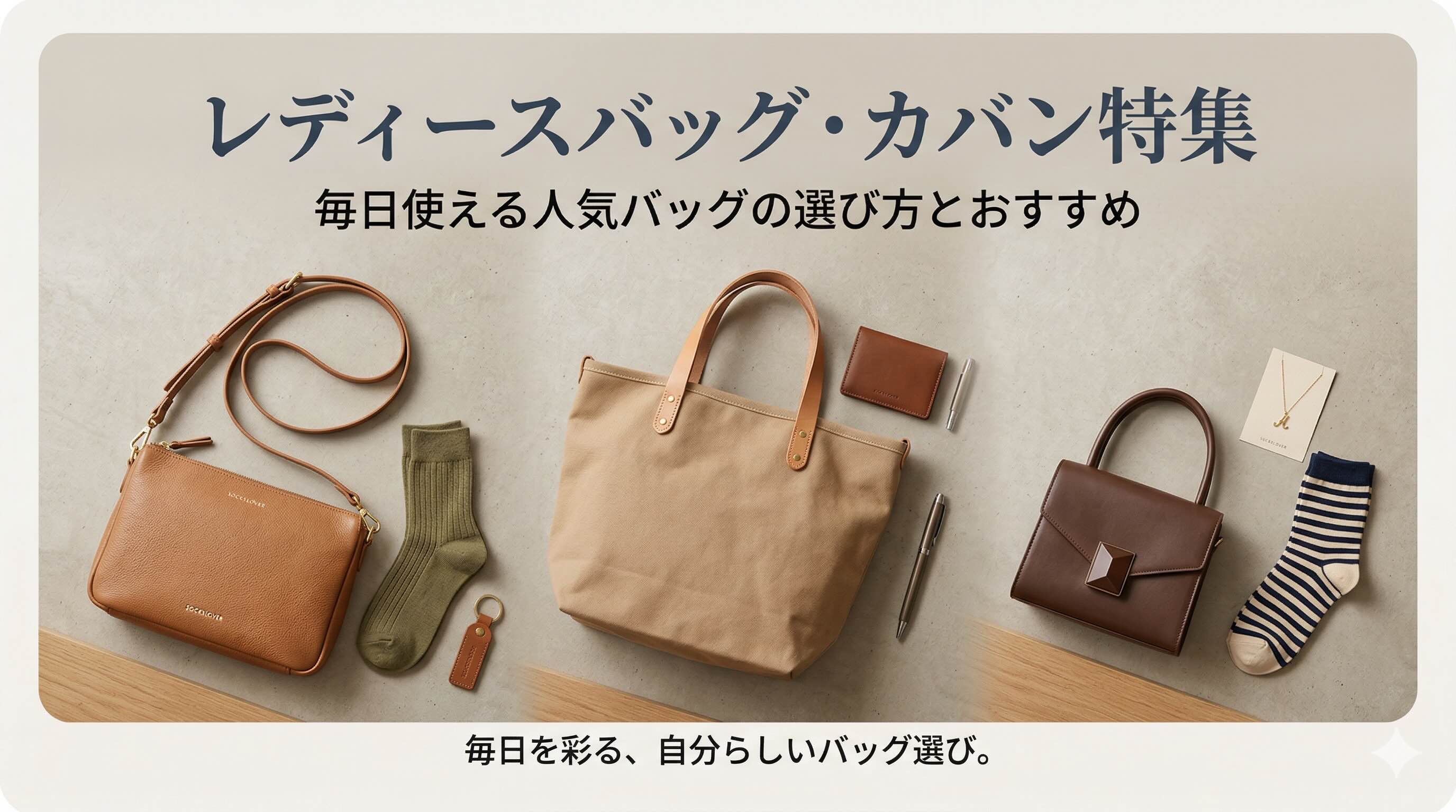 レディースバッグ通販|人気バッグ・ショルダー・トート特集 – SOCKSLOVER