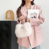 フォクシームード_フォックスファー風 レディース トートバッグ