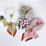 ファームーン_韓国風 厚手あったか冬マフラー レディーズ向け