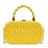 BOX CHAIN_Mini Square Box Chain Shoulder/Crossbody Bag