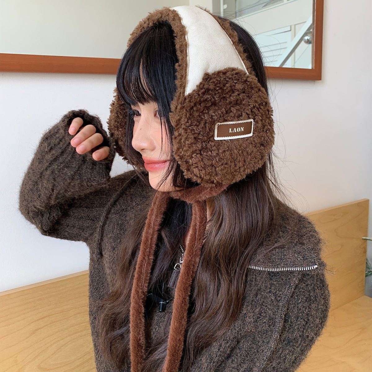 イヤーコージー_レディース フリース イヤーウォーマー 秋冬用 防寒