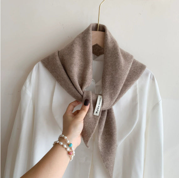 トライウォーム_三角バインダー式 多機能ニットスカーフ レディース 暖かいオールマッチ