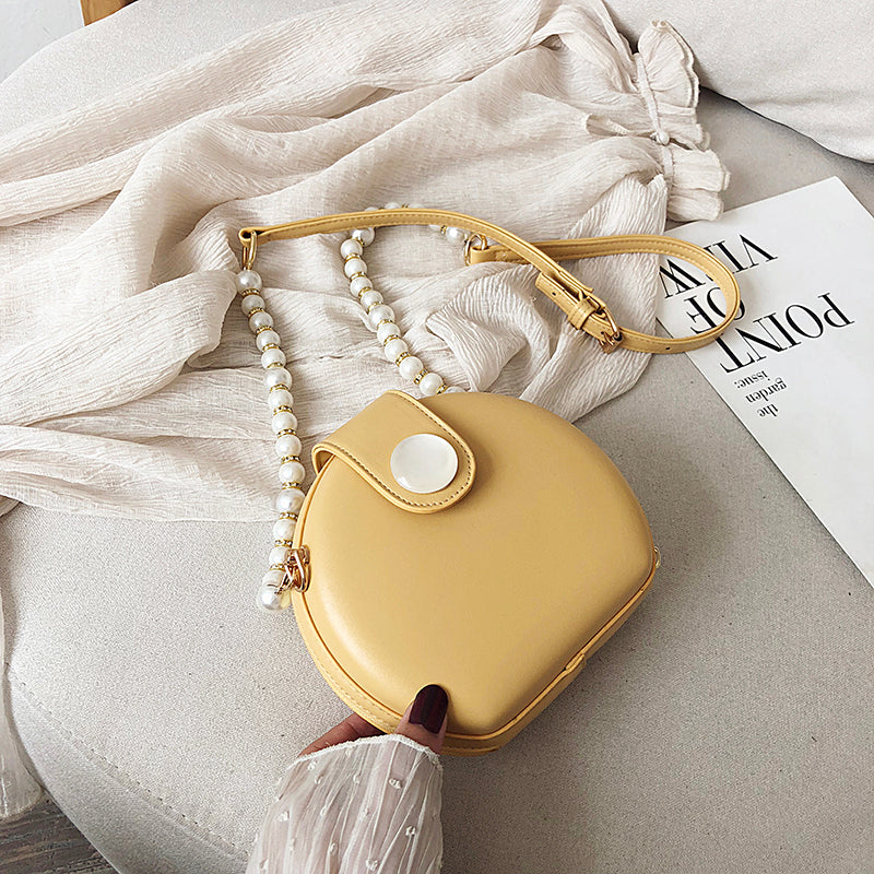 パールミュゼ_パール付き ミニクロスボディバッグ レディース