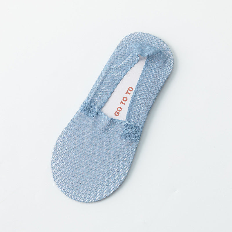 ラブリーレース フットカバー | アイスシルク薄手レディース夏用