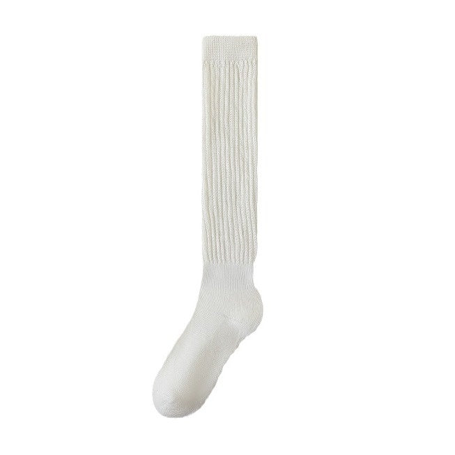 ミルキームード_秋冬 レディース あったか 裏起毛 厚手 くしゅふわ ハーフパイルソックス