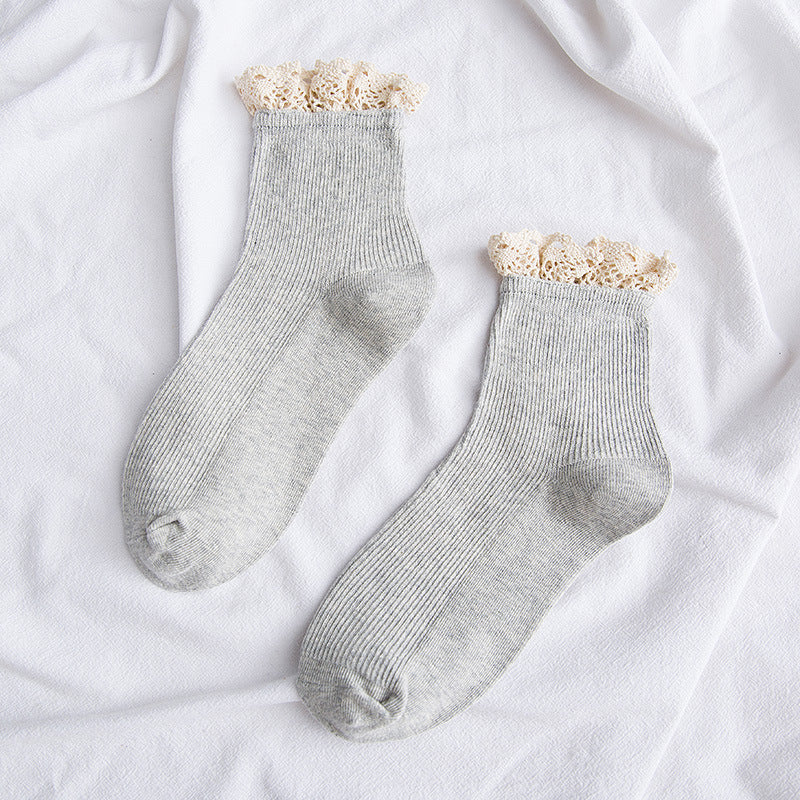 ガーリッシュボウ_レディース レースソックス ガーリースタイル