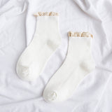 ガーリッシュボウ_レディース レースソックス ガーリースタイル