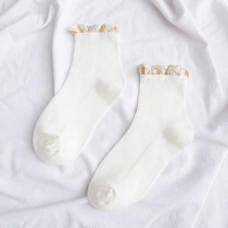 ガーリッシュボウ_レディース レースソックス ガーリースタイル