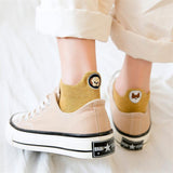 犬刺繍付きフットカバー | レディース浅履きソックスセット