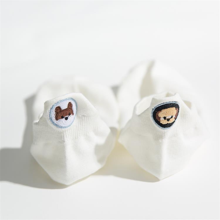 犬刺繍付きフットカバー | レディース浅履きソックスセット