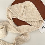 モコフード_韓国風 ホワイト ふわもこ フード付きプラッシュマフラー