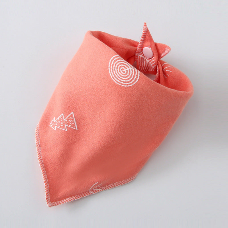 コットンベビー_ベビー用 コットン三角スカーフ よだれかけにも