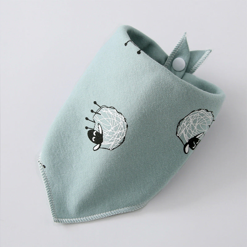 コットンベビー_ベビー用 コットン三角スカーフ よだれかけにも