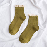 ガーリッシュボウ_レディース レースソックス ガーリースタイル