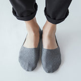 メンズ コットン インビジブルソックス|夏用滑り止め付き 10足セット