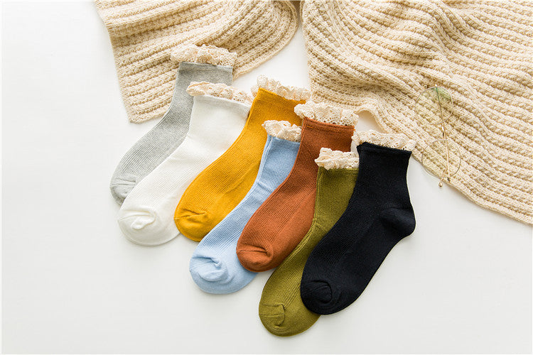 ガーリッシュボウ_レディース レースソックス ガーリースタイル