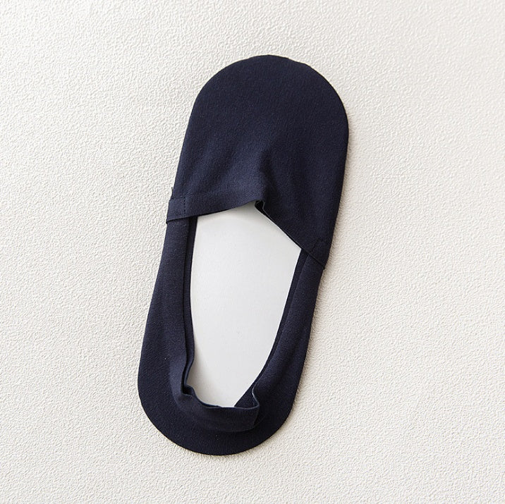 メンズ コットン インビジブルソックス|夏用滑り止め付き 10足セット