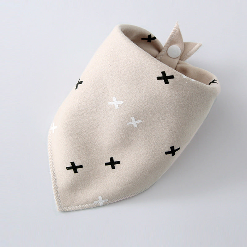 コットンベビー_ベビー用 コットン三角スカーフ よだれかけにも