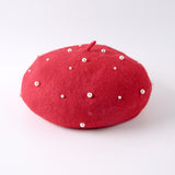 パールバド_秋冬 レディース 可憐パールつぼみハット