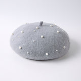 パールバド_秋冬 レディース 可憐パールつぼみハット