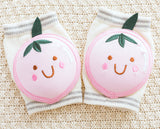 ベビースマイル_ベビー 膝保護 ソックス 夏用 通気性 メッシュ素材 転倒防止 クッション付き