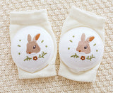 ベビースマイル_ベビー 膝保護 ソックス 夏用 通気性 メッシュ素材 転倒防止 クッション付き