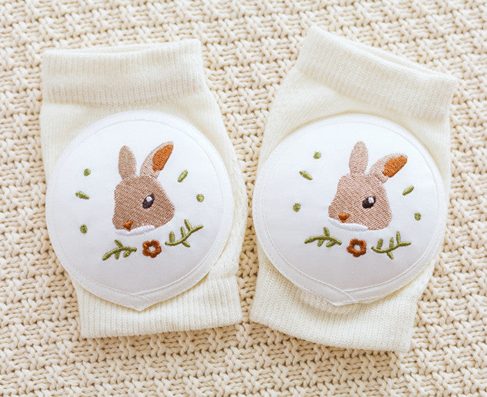 ベビースマイル_ベビー 膝保護 ソックス 夏用 通気性 メッシュ素材 転倒防止 クッション付き