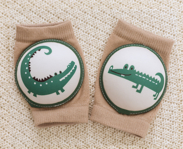 ベビースマイル_ベビー 膝保護 ソックス 夏用 通気性 メッシュ素材 転倒防止 クッション付き