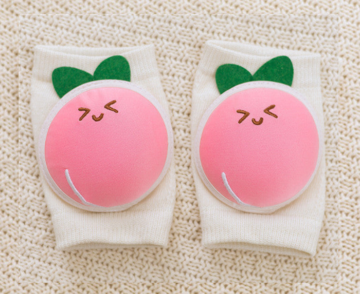 ベビースマイル_ベビー 膝保護 ソックス 夏用 通気性 メッシュ素材 転倒防止 クッション付き