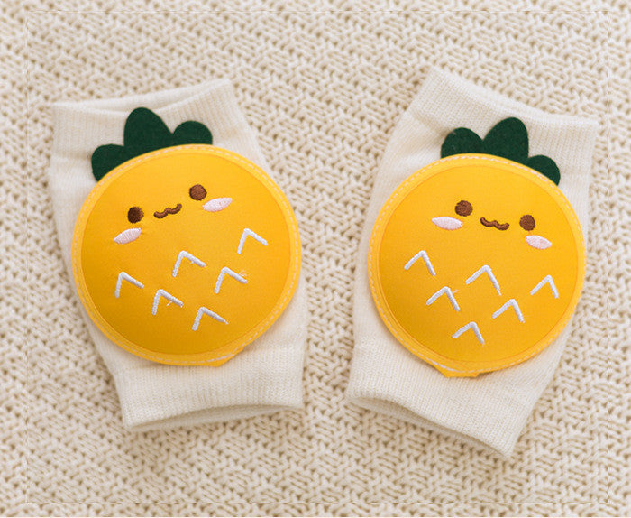 ベビースマイル_ベビー 膝保護 ソックス 夏用 通気性 メッシュ素材 転倒防止 クッション付き