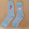 ルミナスレース_レディース 新作 カートゥーン ジャカード クリスタルソックス 可愛いデザイン