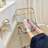 ルミナスレース_レディース 新作 カートゥーン ジャカード クリスタルソックス 可愛いデザイン