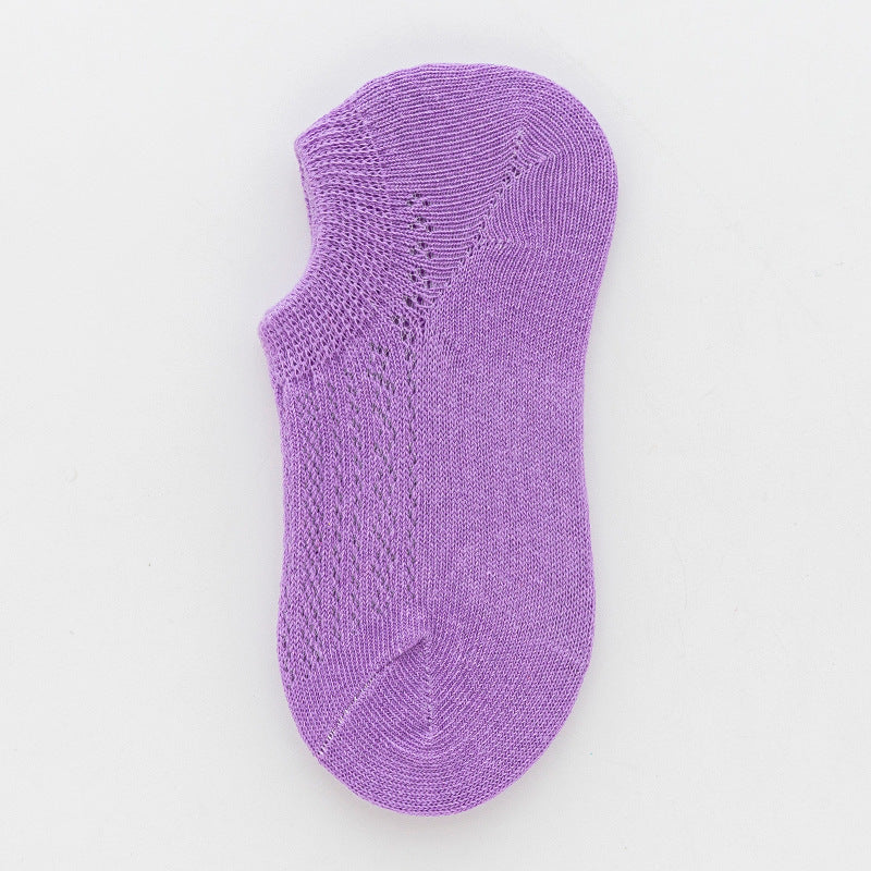 夏用 薄手 メッシュ キャンディカラー フットカバー ベビー・キッズ