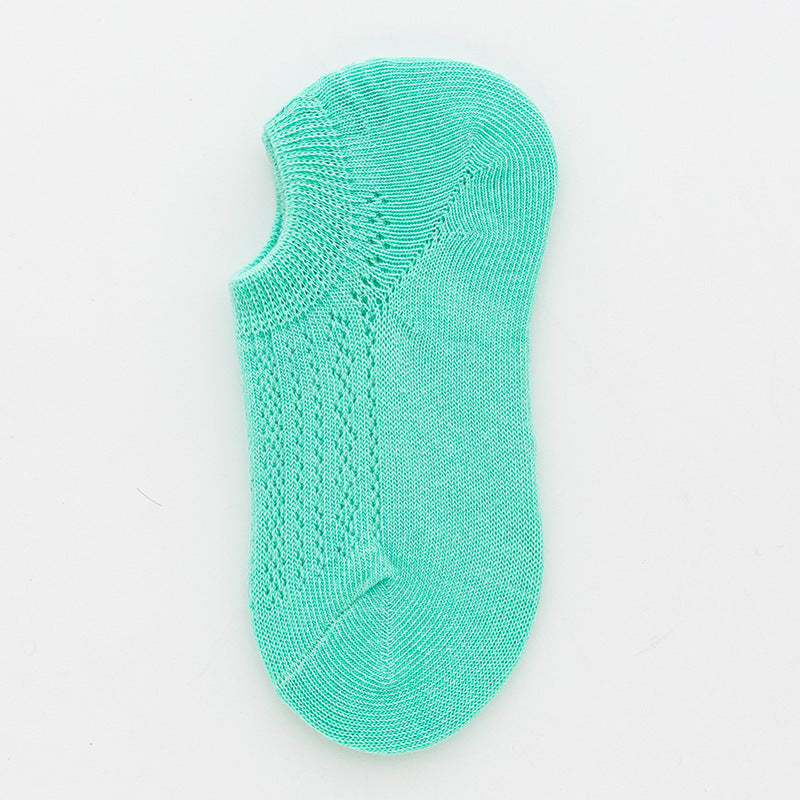 夏用 薄手 メッシュ キャンディカラー フットカバー ベビー・キッズ