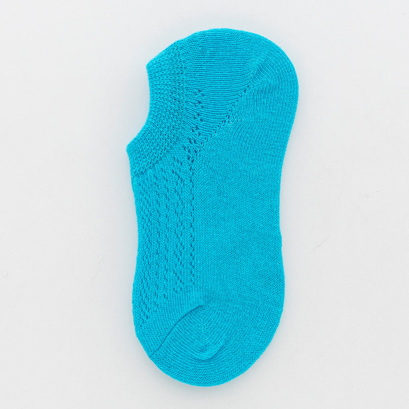 夏用 薄手 メッシュ キャンディカラー フットカバー ベビー・キッズ