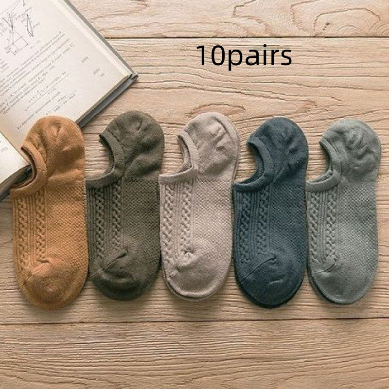 デイリーベーシック メンズショートソックス | 麻の葉柄アンクル丈セット