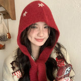 ウールスタイル_冬 レディース おしゃれウールニットキャップ