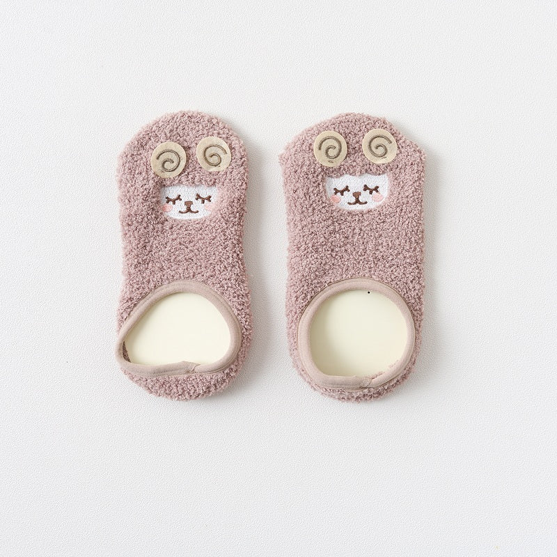 リラックスウォーム_厚手 暖か フロアソックス 冬用