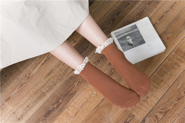 ガーリッシュボウ_レディース レースソックス ガーリースタイル