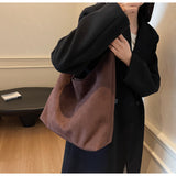 スエードデイズ_秋冬 スエード調 通勤ショルダーバッグ レディース