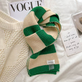 ストライプウォーム_厚手 あったかストライプマフラー 学生・カップルにおすすめ