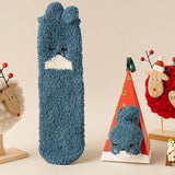 リラックスウォーム アニマル柄チューブソックス | 冬用モコモコあったかタイプ