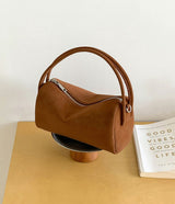MATTE PILLOW_Matte finish Boston-style pillow bag square handbag