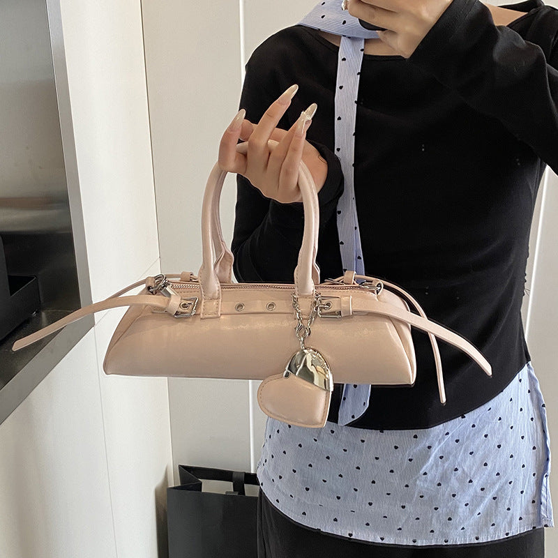 アーチロウ_ニッチデザイン ボウリングバッグ型 通勤ショルダーバッグ