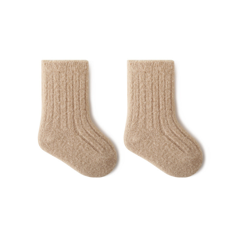 ベビースマイル_秋冬 ベビー ふわあつ しめつけない ルーズ口ソックス