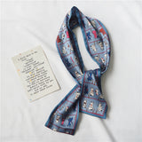 サテンエレ_上品でシンプルな ダブルサテン シルクスカーフ