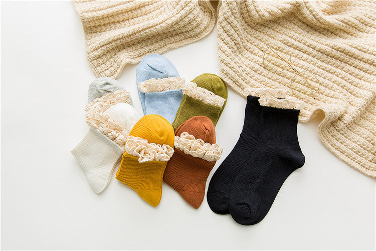 ガーリッシュボウ_レディース レースソックス ガーリースタイル