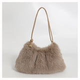 モコアーム_ふわもこ レディース カジュアル アンダーアームバッグ