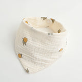 モスリンスマイル_モスリンガーゼ ベビー三角スタイ よだれかけ スカーフタイプ