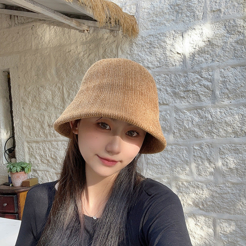 ラムモコ_秋冬 レディース 新作 ふわもこ ラムウールバケットハット